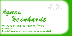 agnes weinhardt business card