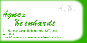 agnes weinhardt business card